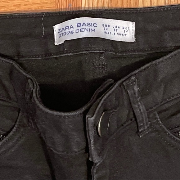 ZARA Zipper Biker Jeans - Picture 4 of 5